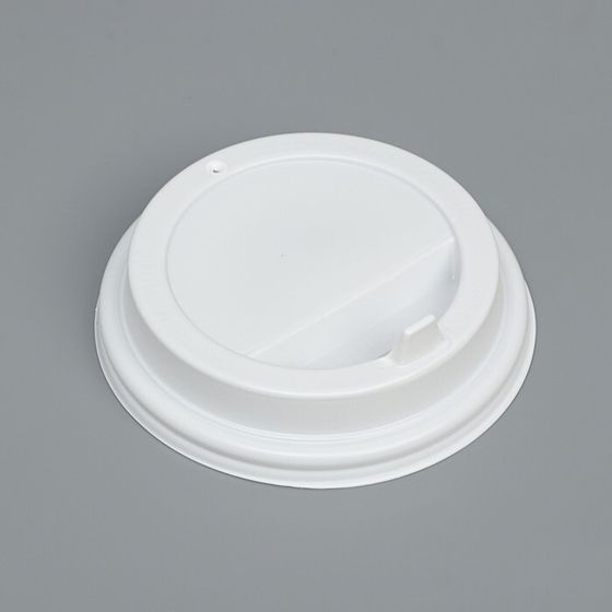Крышка одноразовая для стакана  &quot;Белая&quot; диаметр 90 мм
