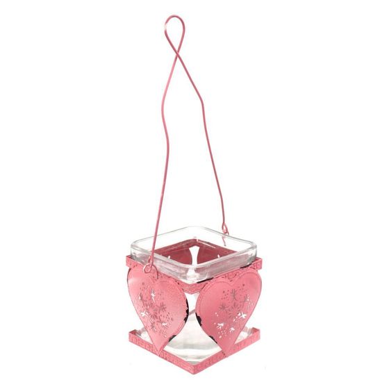 Подсвечник &quot;Звезда/Сердце&quot;, D 7 см, L10 W7,5 H25 см