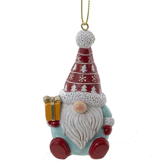 Фигурка декоративная подвесная &quot;Гном&quot;, L5 W4 H8 см, 3в.