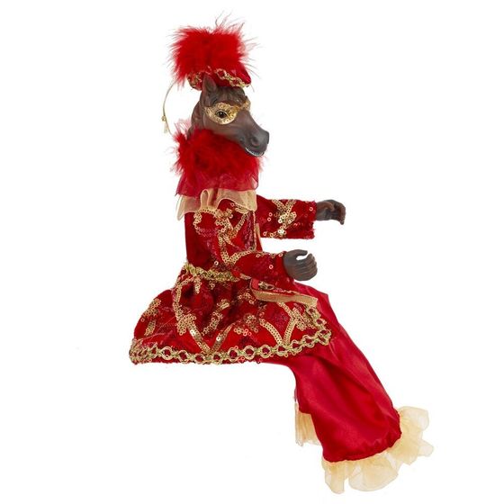 Игрушка набивная подвес &quot;Лошадь&quot;, L15 W9 H37/22 см