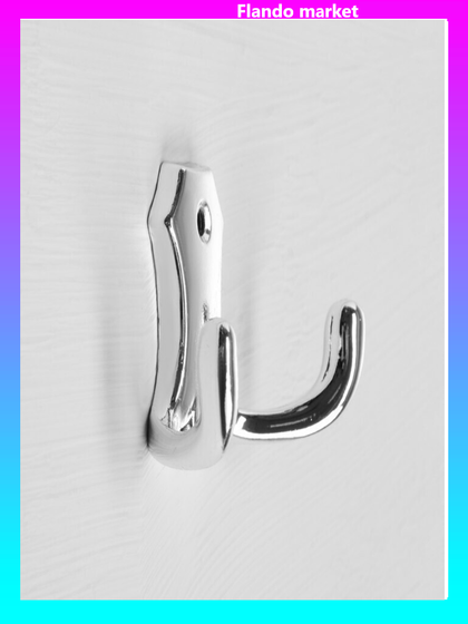 !09 Комплект из 5-ти штук - Крючок-вешалка №16, цвет хром глянец