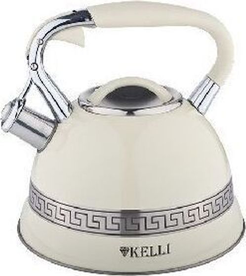 Чайник Kelli KL 4506 3л со свистком молочный