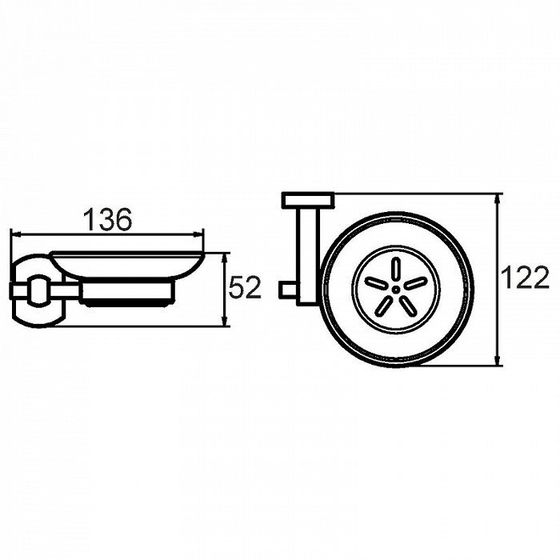 !Мыльница настенная Neva NEVSMG0M42