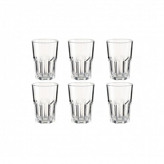 Набор стаканов НОВАЯ АМЕРИКА 6шт 350мл высокие