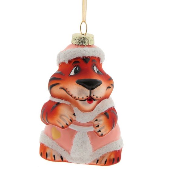 Украшение новогоднее &quot;Тигр&quot;, L6,5 W6,5 H10,5 см, 2в.