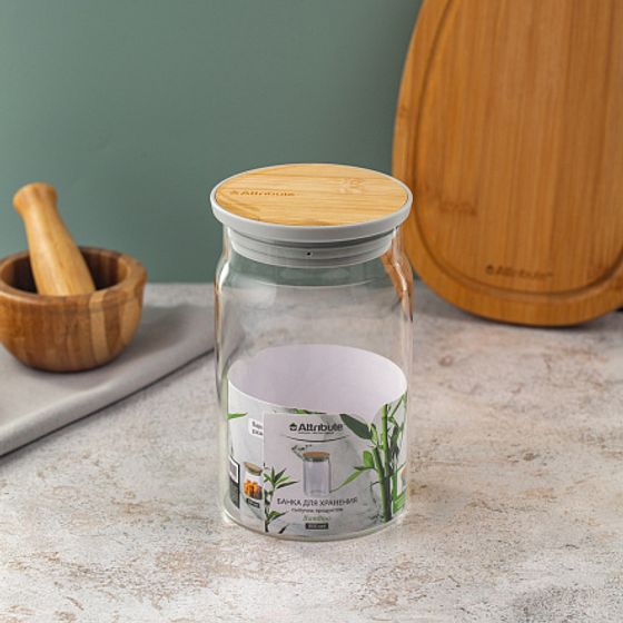 Банка для хранения сыпучих продуктов BAMBOO 800мл