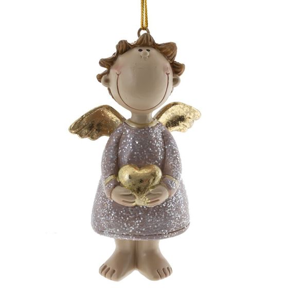 Изделие декоративное подвесное &quot;Ангел&quot;, L6 W3,5 H10,5 см, 2в.