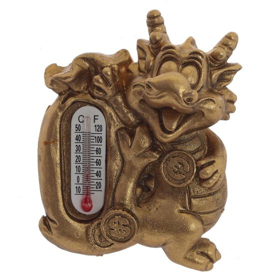 Магнит   с термометром &quot;Дракон&quot;, L7 W2 H5 см, 4в.