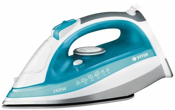 Утюг Vitek VT-1264 (W) 2400Вт голубой/белый