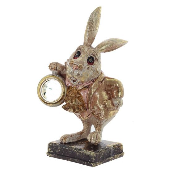 Фигурка декоративная &quot;Кролик&quot; с часами (LR44х1 н/п), L1, L13 W13 H25 см