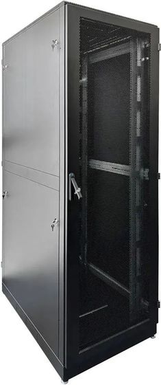 ЦМО Шкаф телекоммуникационный напольный 42U (600 х 1000) дверь перфорированная 2 шт., цвет чёрный(ШТК-М-42.6.10-44АА-9005)