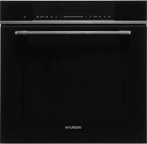 Духовка электрическая Hyundai HMEO 6780 DX черное стекло/серебристый