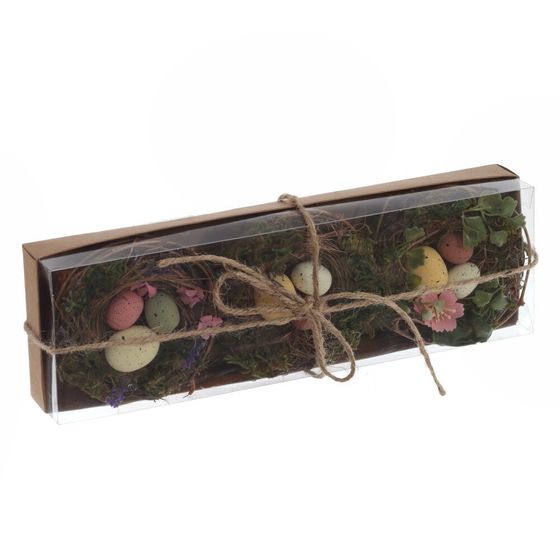 Набор из 3-х изделий декоративных &quot;Гнездо пасхальное&quot; (10*5), L33 W10 H5 см