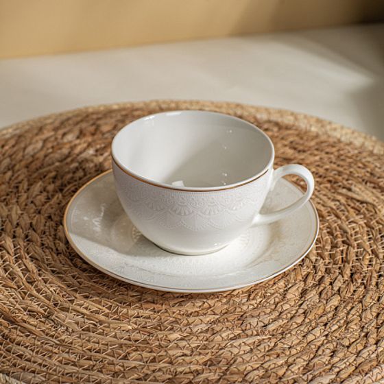 Чайная пара WHITE LACE 220мл