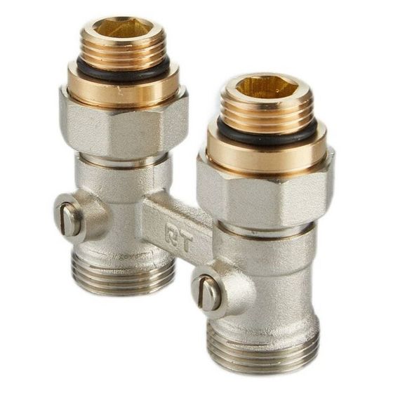 Узел нижнего подключения радиатора Royal Thermo, 1/2&quot;x3/4&quot;, прямой