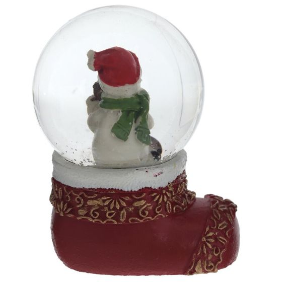 Фигурка декоративная &quot;Дед Мороз/Снеговик&quot; в стекл шаре, L5 W4,5 H7 см, 2в.