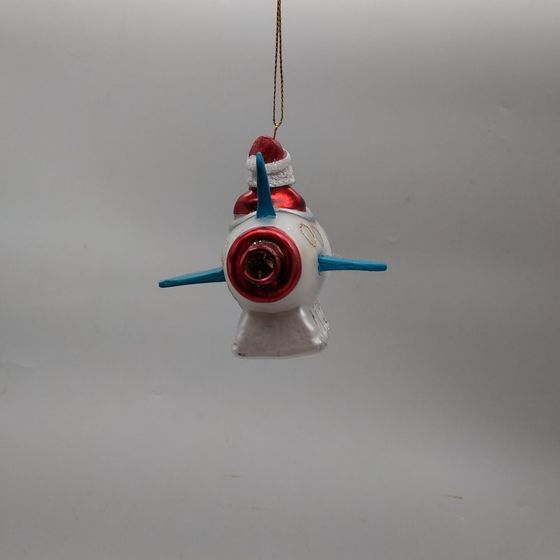 Украшение новогоднее "Дед Мороз на ракете", L11,5 W8 H8 см