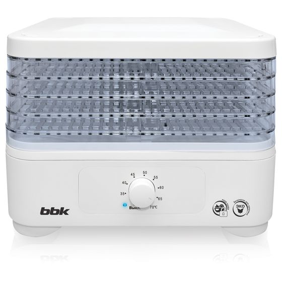 Сушилка для овощей и фруктов BBK BDH302M 250Вт 5под. белый