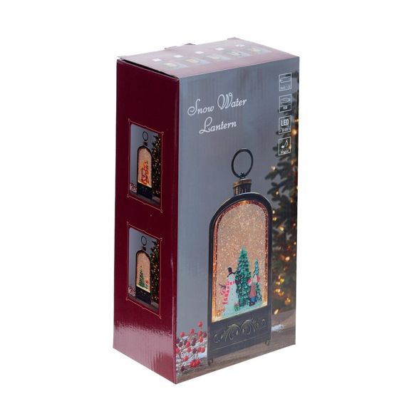 Изделие декоративное &quot;Фонарь&quot; (подсвет, муз, вьюга, 3хААА н/п +USB), L10 W6 H27 см