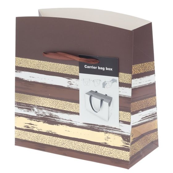 Пакет подарочный (бумага 230г/м2, (блок микс 12шт), L23 W11 H23 см, 4в.