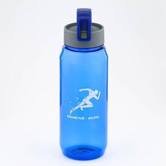 Бутылка для воды &quot;Заряд энергии&quot;, 850 мл , 23 х 7 см, синяя