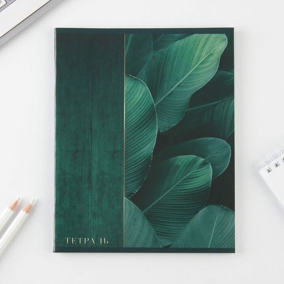 !09 Комплект из 5 тетрадей на скрепке формат А5: Тетрадь 48 листов «Тёмная ботаника», обложка мелованный картон 230 гр., внутренний блок в клетку 80 гр., белизна 96% дизайн микс