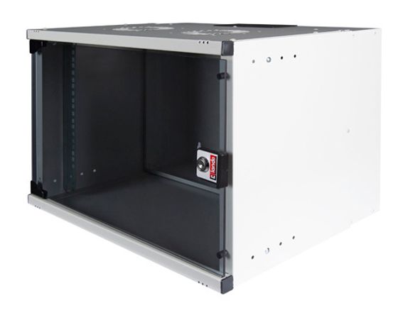 Шкаф коммутационный Lande Set Soho (LN-SS09U5440-LG) настенный 7U 540x400мм пер.дв.стекл задн.дв.стал.лист несъемн.бок.пан. направл.под закл.гайки 50