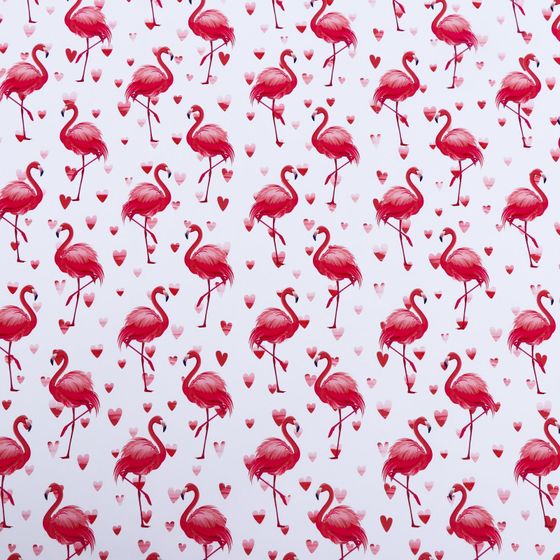 !Набор глянцевой бумаги (3 листа) с печатью &quot;Фламинго&quot;, 0,7 х 1 м.