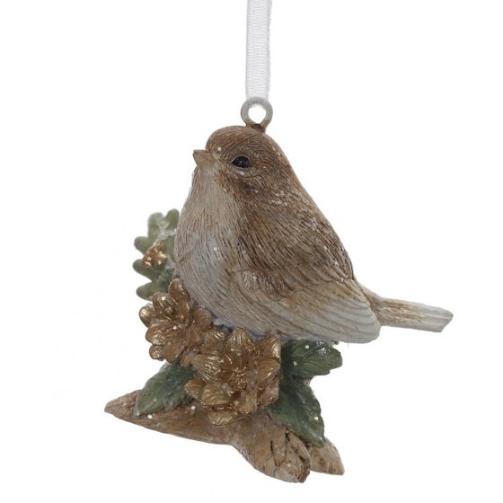 Фигурка декоративная подвесная &quot;Птичка&quot;, L5 W4 H5 см, 2в.