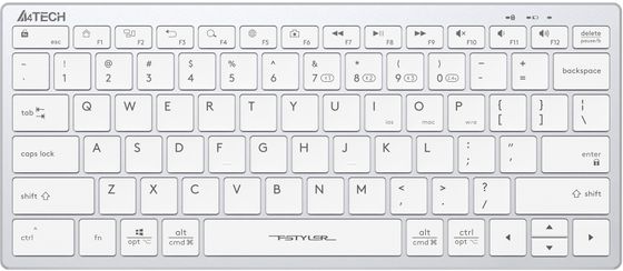 Клавиатура A4Tech Fstyler FBX51C беспров. белый BT/Radio