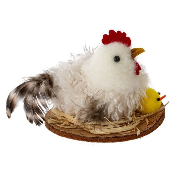 Фигурка декоративная &quot;Курица&quot; (блок 12шт), L8 W8 H6 см, 3в.