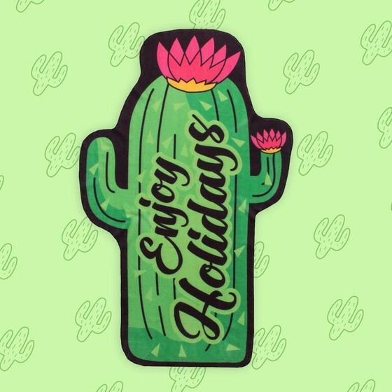 !09 Полотенце пляжное Enjoy Holidays, 90 × 150 см, 100 % п/э