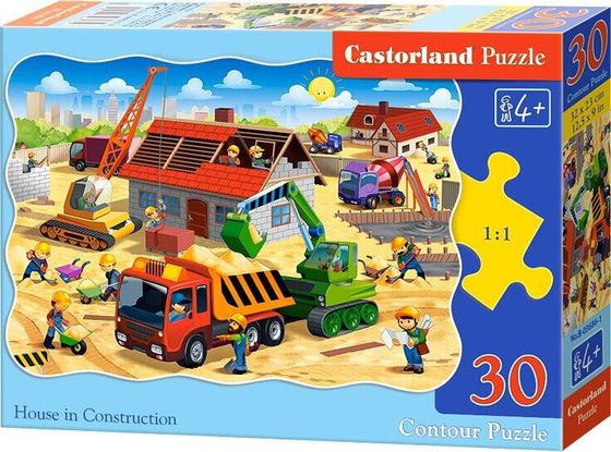 Castorland Puzzle 30 Dom w trakcie budowy