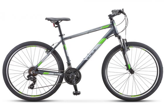 Велосипед Stels Navigator 590 V 26&quot; K010 рама 16&quot; серый/салатовый (LU094324/LU089785)