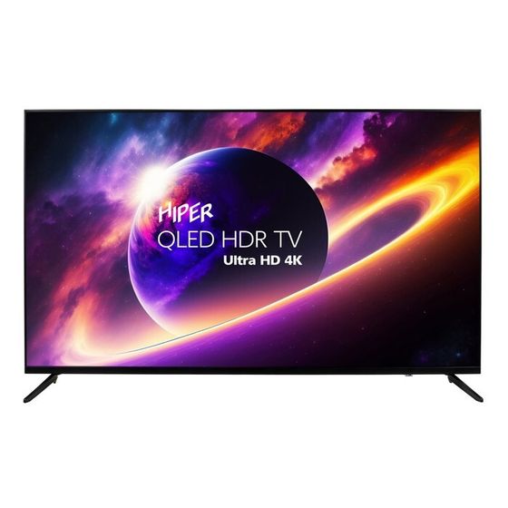 Телевизор HIPER QL55UD700AD, 55&quot;, 3840x2160, DVB-T2/C/S2, HDMI 3, USB 2, Smart TV, графитовый