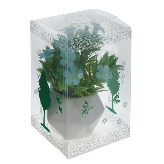 Цветочная композиция, L10 W10 H17 см, 4в.