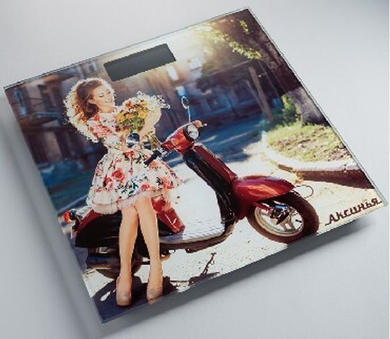 Весы напольные Аксинья КС-6012 &quot;Джульетта&quot; 180кг рисунок