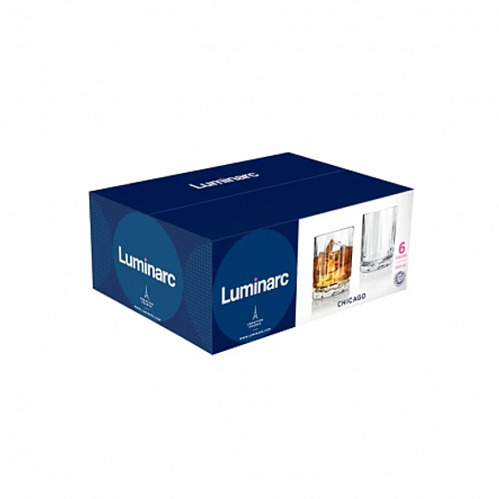 Набор стаканов ЧИКАГО низкий 300мл 6шт