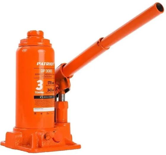 Домкрат бутылочный Patriot DB 3000 3т 178-343мм (770000030)