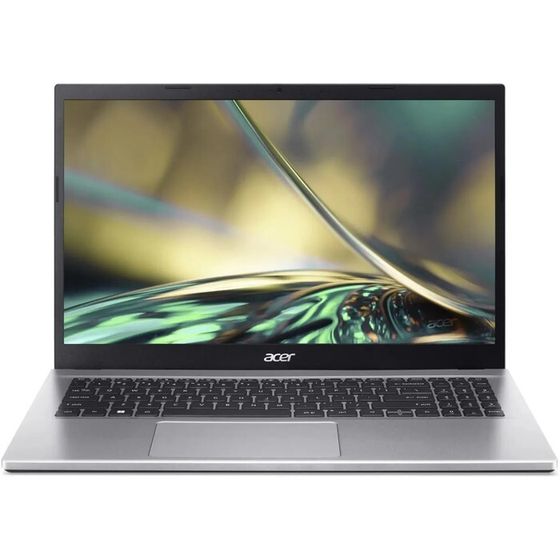 Ноутбук Acer Aspire 3 A315-59-39S9, 15.6&quot;, I3 1215U, 8 Гб, SSD 256 Гб, UHD, noOS, серебристый