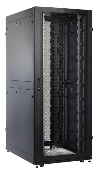ЦМО Шкаф серверный (ШТК-СП-48.8.10-48АА-9005) напольный 48U 800x1000мм пер.дв.перфор. задн.дв.перфор.2-хст. 4 бок.пан. 1350кг черный 690мм 165кг 180г