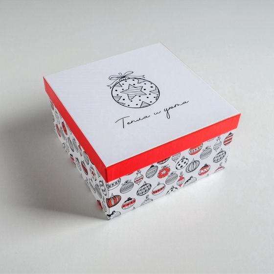 !09 Набор подарочных коробок 3 в 1 «С Новым годом», 18×18×10‒22×22×12 см