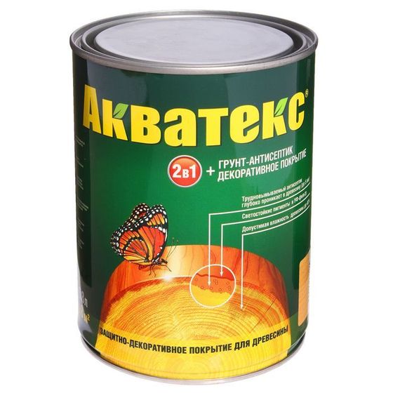 Грунт-антисептик &quot;Акватекс&quot;, калужница, 0,8 л