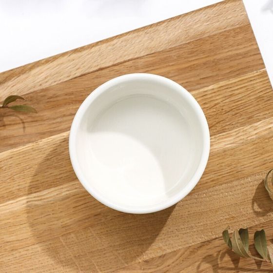 !Рамекин из жаропрочной керамики Доляна «Классика», 140 мл, 7,5×3,5 см, цвет белый