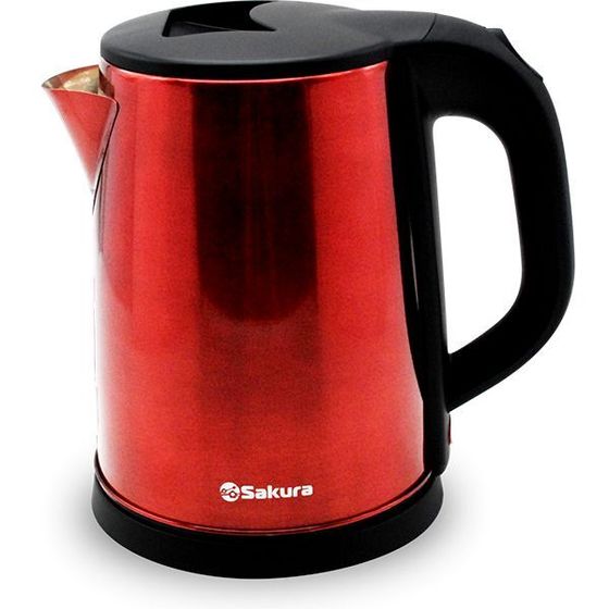 Чайник электрический Sakura SA-2149BR 2л 1800Вт красный металлик/чёрный