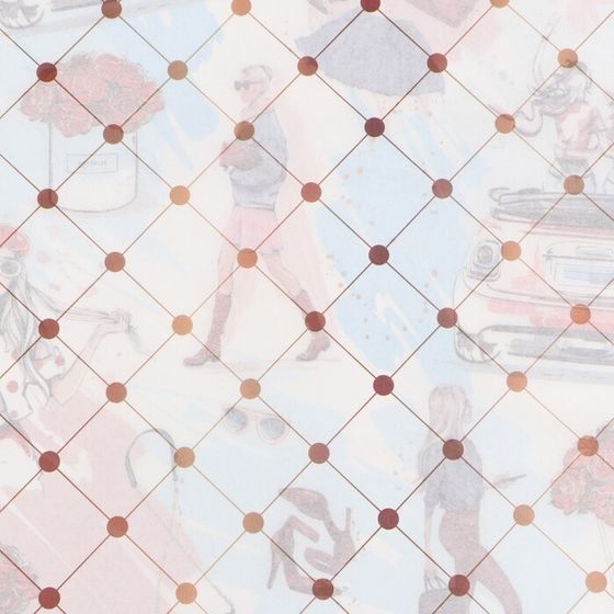 !Бумага упаковочная 2 листа глянцевая двусторонняя &quot;Красотка&quot;, 70 х 100 см