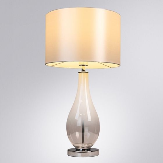 Декоративная настольная лампа Arte Lamp Naos A5043LT-1WH, E27, 60 Вт, 36х36х66 см, хром