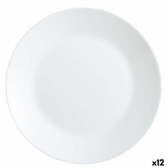 Плоская тарелка Luminarc Zelie White Glass Ø 25 см (12 шт.)
