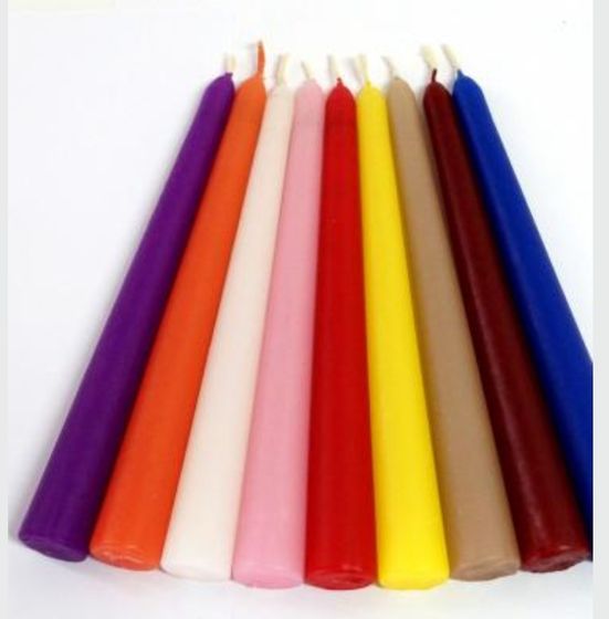 !09 НАБОР 9 ШТУК- Свеча &quot; Кононическая&quot; 240 мл., голубая