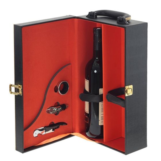 Шкатулка для бутылок с набором сомелье, L20 W12 H35 см